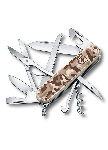 Комплект Нож Huntsman 1.3713.941 + Чехол с фонариком Police Victorinox (317307024)