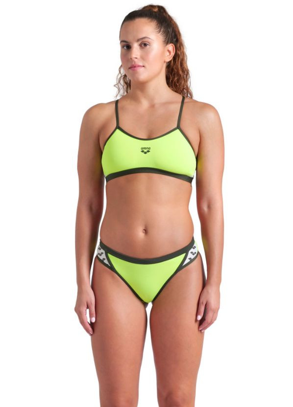 Комбинированный летний купальник icons bikini cross back solid (005037-660) размер Arena