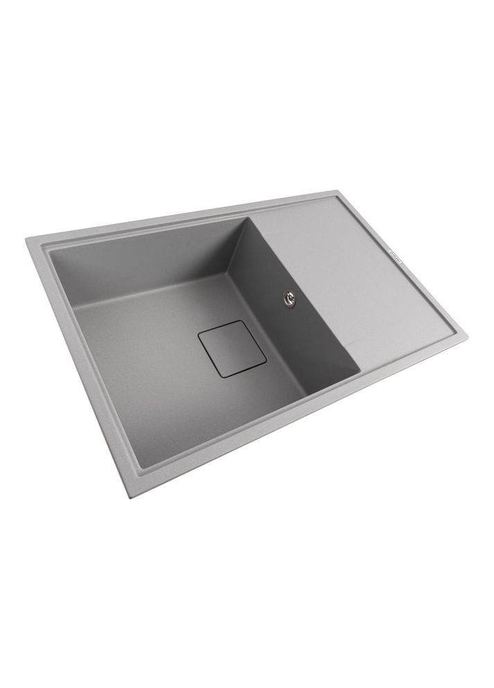 Гранитная мойка для кухни GALANS 7850 матовая Серый металлик Valeso (358059551)