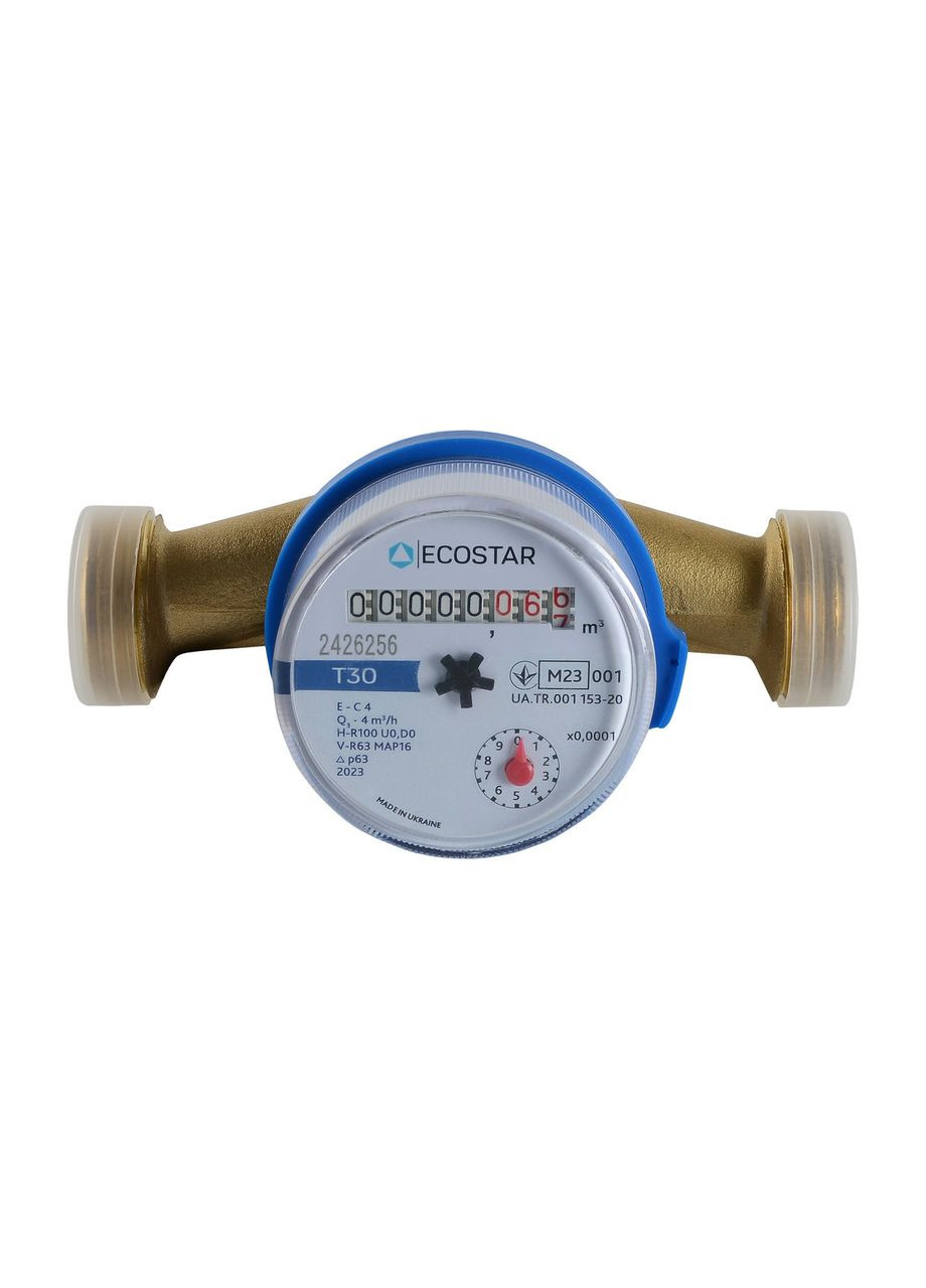 Счетчик холодной воды “ECOSTAR” DN20 3/4| L130 E-C 4,0 без штуцеров No Brand (362046090)