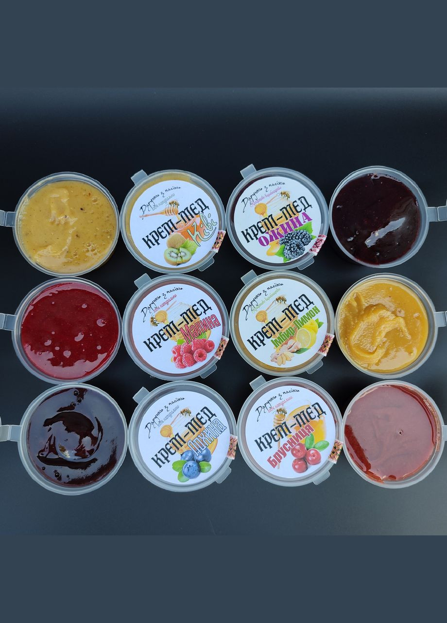 Дегустаційний міні набір крем-медів №2 - 600 грам МЕД ПОШТОЮ (322148716)