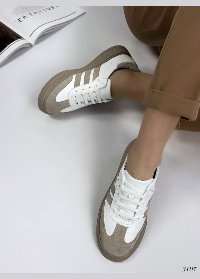 Белые демисезонные кроссовки Nina Mi