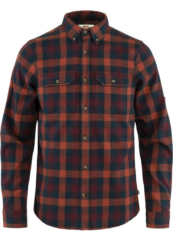 Темно-синя сорочка skog shirt navy Fjallraven