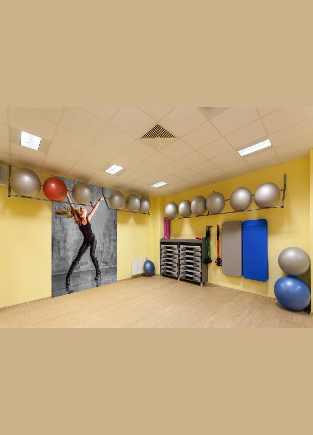 3D фотошпалери "Дівчина танцює" No Brand (316309471)