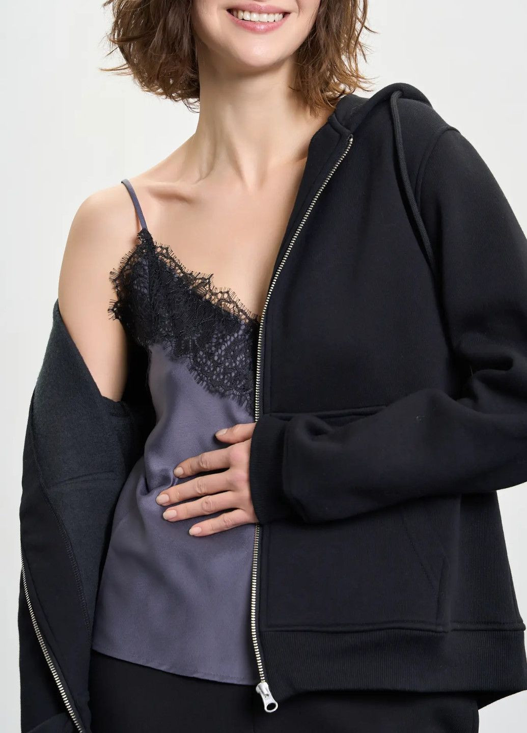 Зип-худи женское утепленное Роза (318681068)