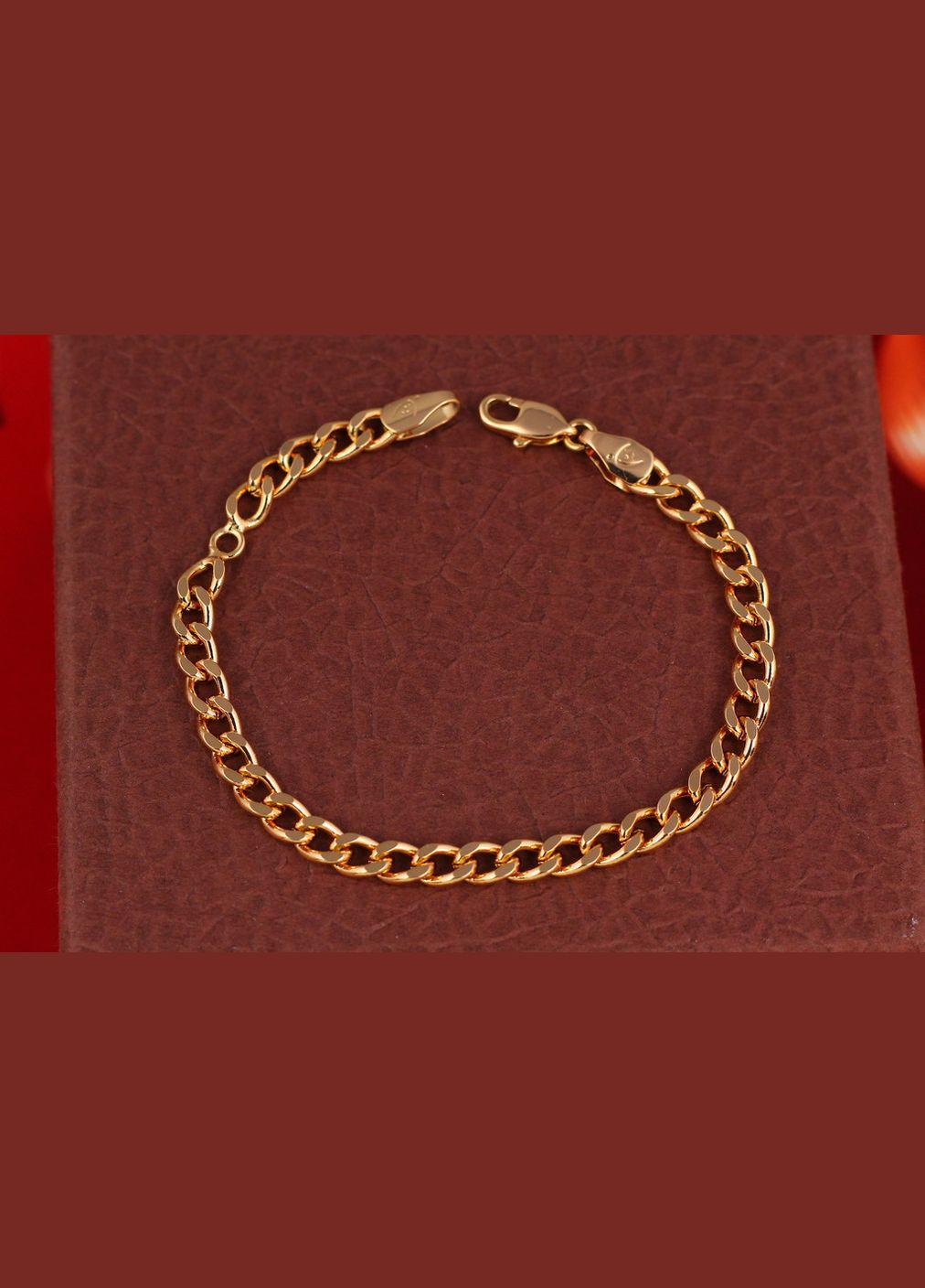 Браслет панцирний 16 см 4 мм золотистий Xuping Jewelry (316606623)