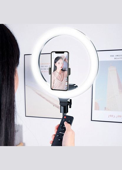 Лампа кільцева 33 см на штативі з пультом Ring (297331577)