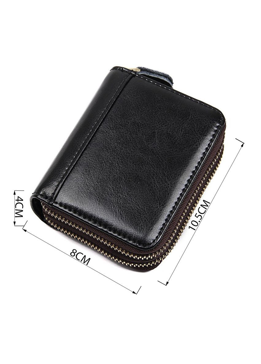 Кард кейс Vintage на молнии для визиток с 11 отсеков коричневый (sku_14964) No Brand (330012764)