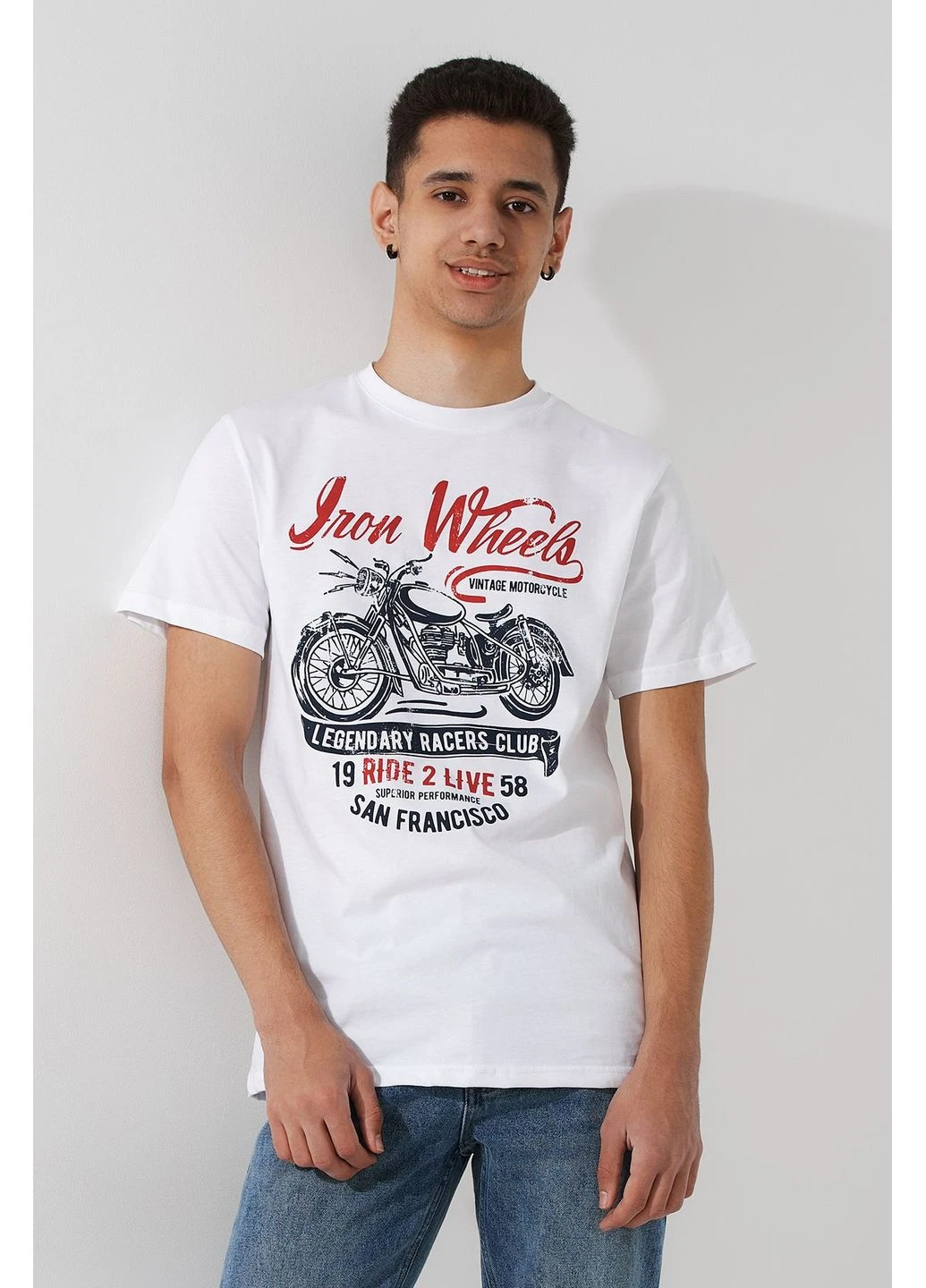 Футболка з принтом чоловіча P-MB02334 shop (2000991055179) shop (2000991055179) LAWA - (329201659)