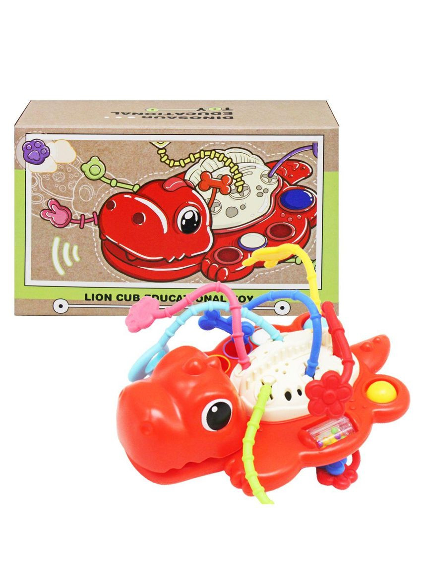 Брязкальце Монтессорі "Крокодільчик" (червоний) (BWL-01Y(W)) MIC (362427759)