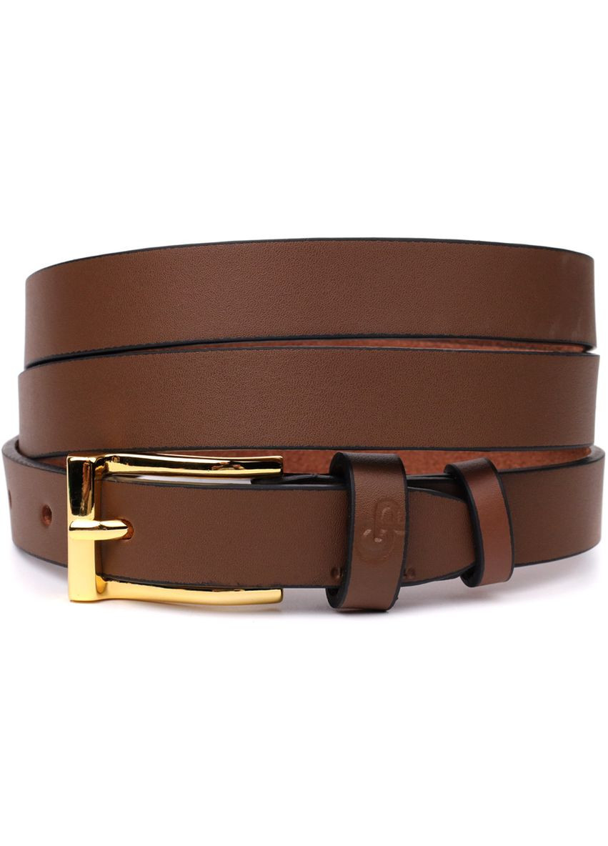 Модный узкий кожаный ремень для женщин 22954 Grande Pelle (364316012)