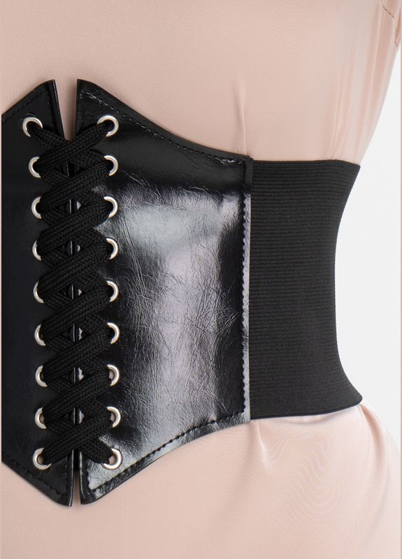 Женский декоративный корсет со шнуровкой спереди на широкой резинке женские корсеты с липучкой сзади для создания образа No Brand (292713254)
