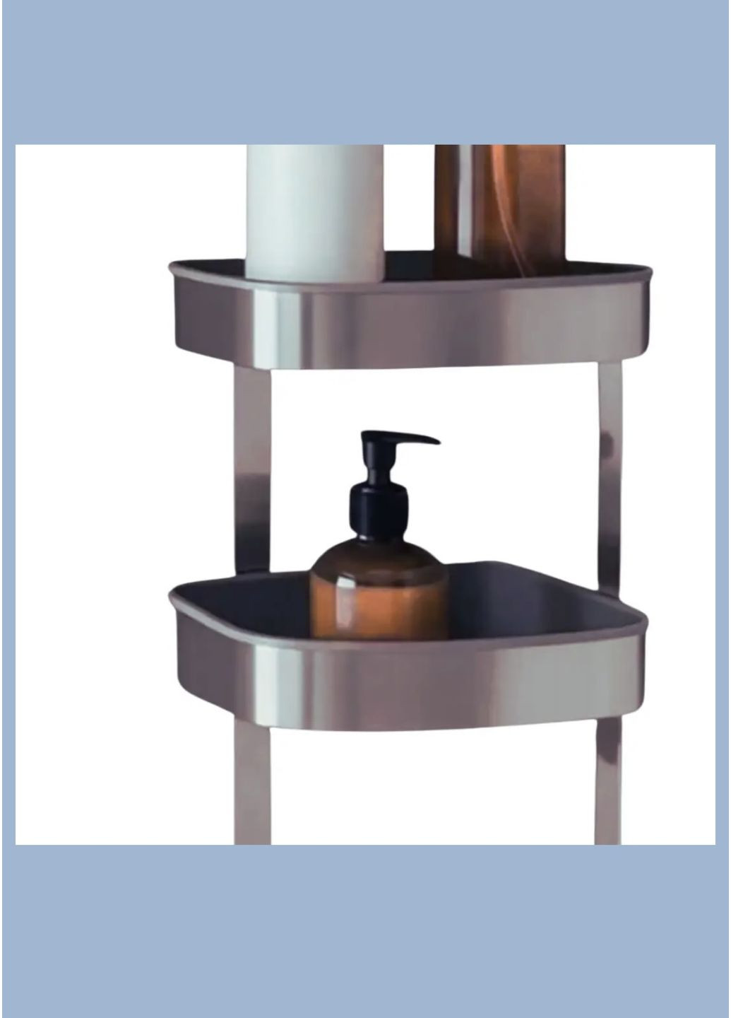 Кутова настінна полиця для ванної кімнати IKEA (354832929)