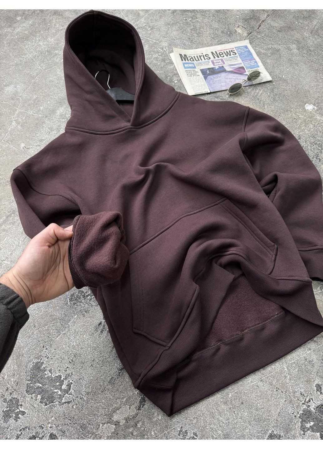 Оверсайз худой унисекс с начесом Over Luna (369153160)