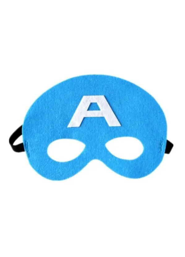 дитяча з фетру Капитан Америка 16 на 10 см блакитний Jannet Маска (317242229)