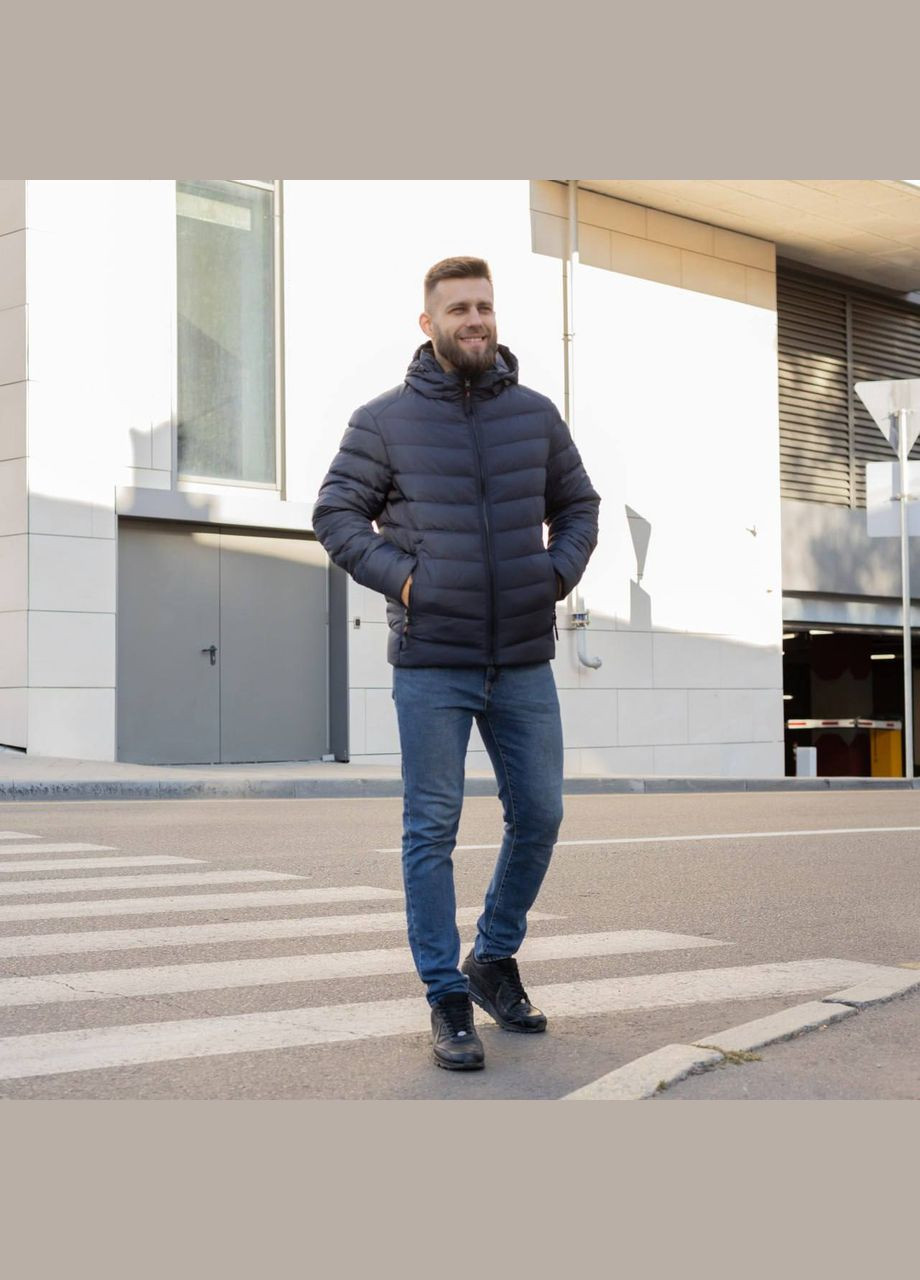 Синя зимня чоловіча зимова куртка великого розміру SK