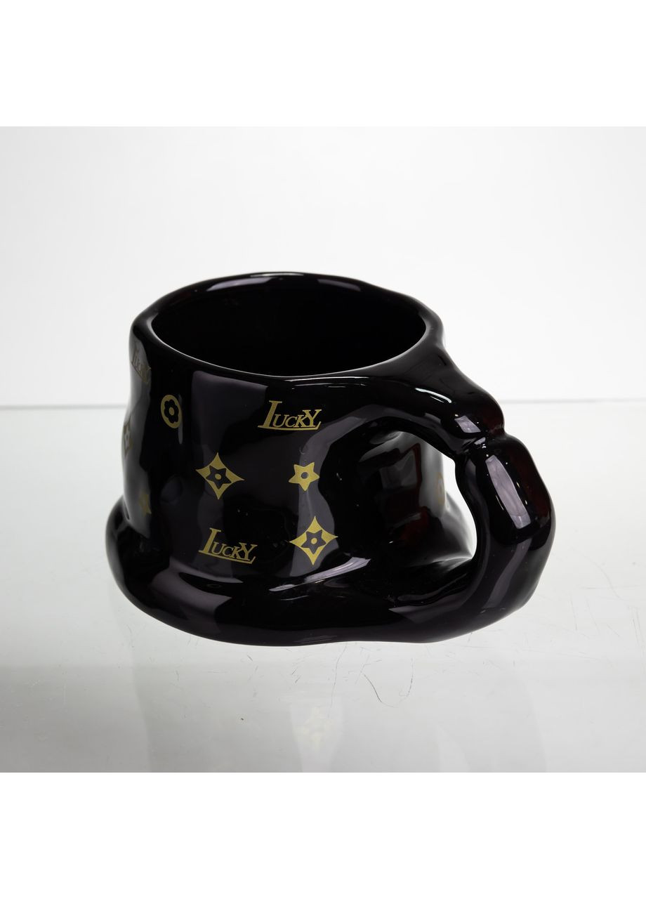 Чашка порцелянова 500 (мл) оригінальна кружка на подарунок чашка для чаю та кави Чорний FM-11B Yiwu (370974181)