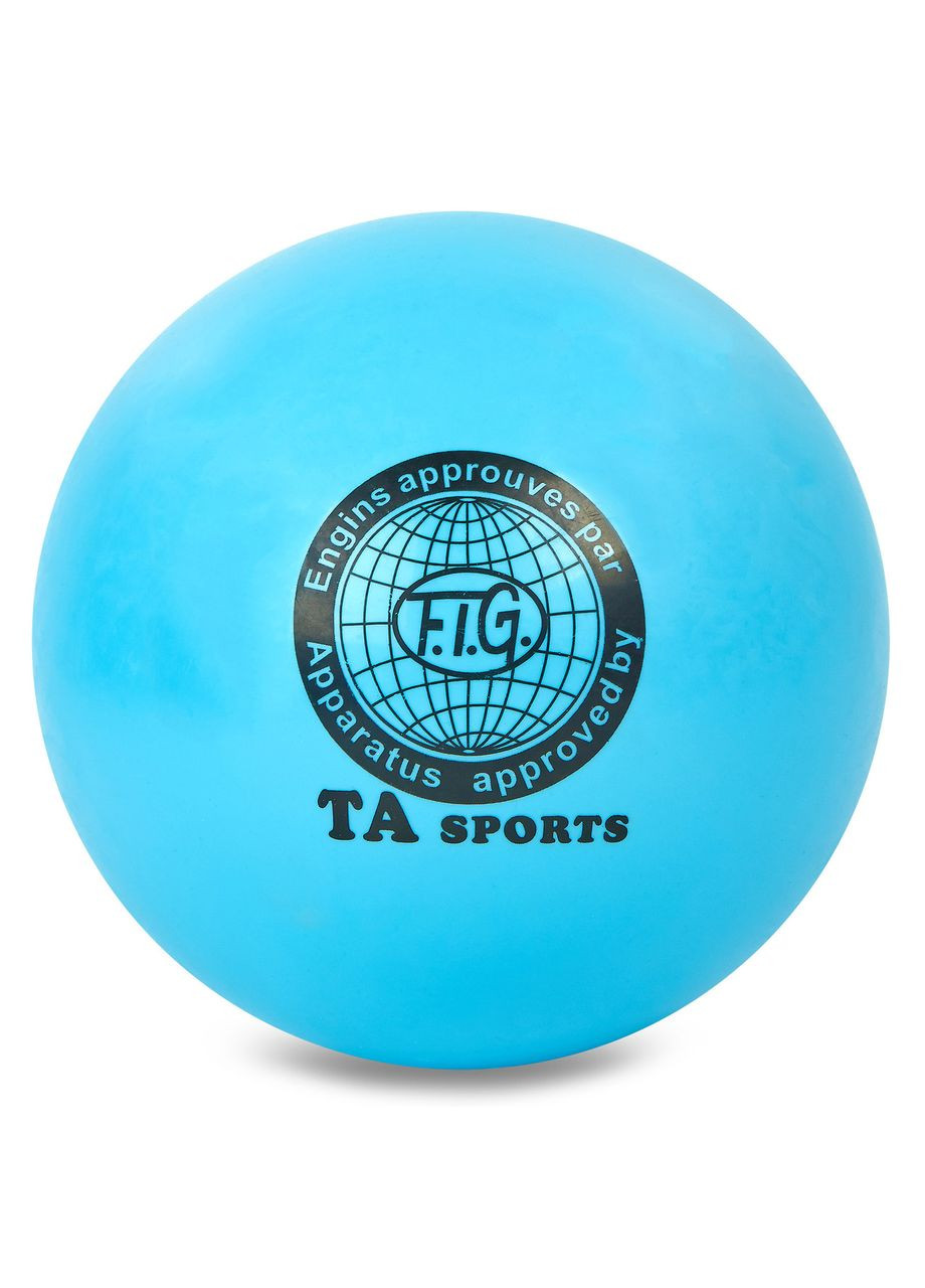 М'яч для художньої гімнастики 20см TA (PVC, d-20см, 400гр, Блакитний) (BA-GB75_Блакитний) SP-Sport (361440159)