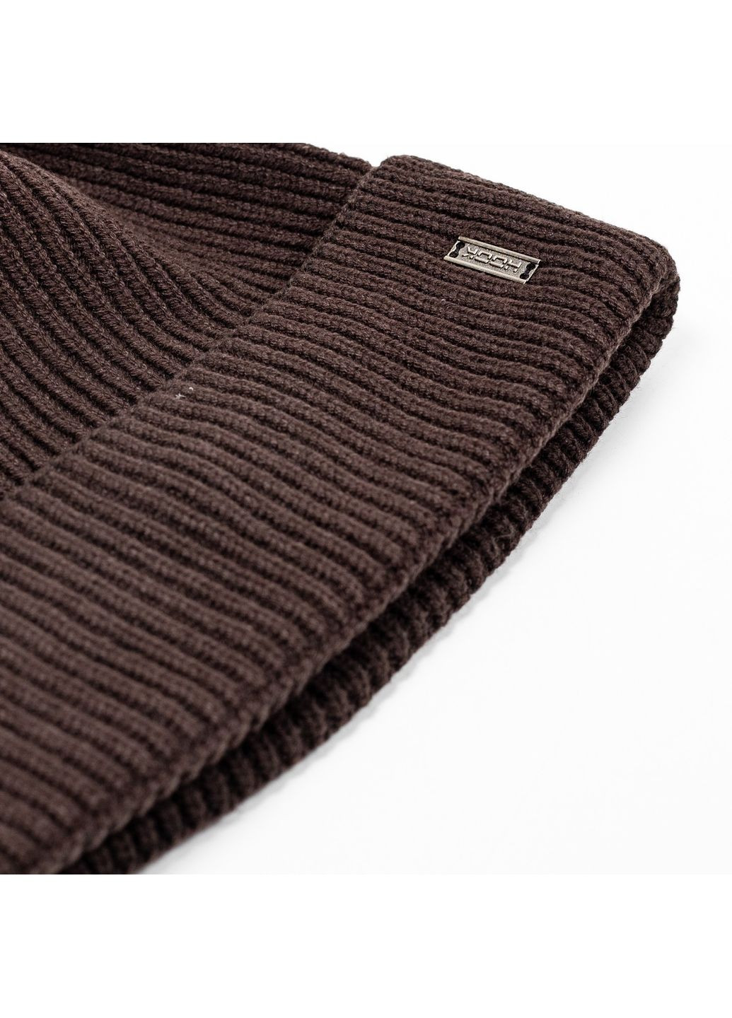 Шапка біні чоловіча бавовна коричнева РАДІОН 614-529 LuckyLOOK 614-529М (322783776)