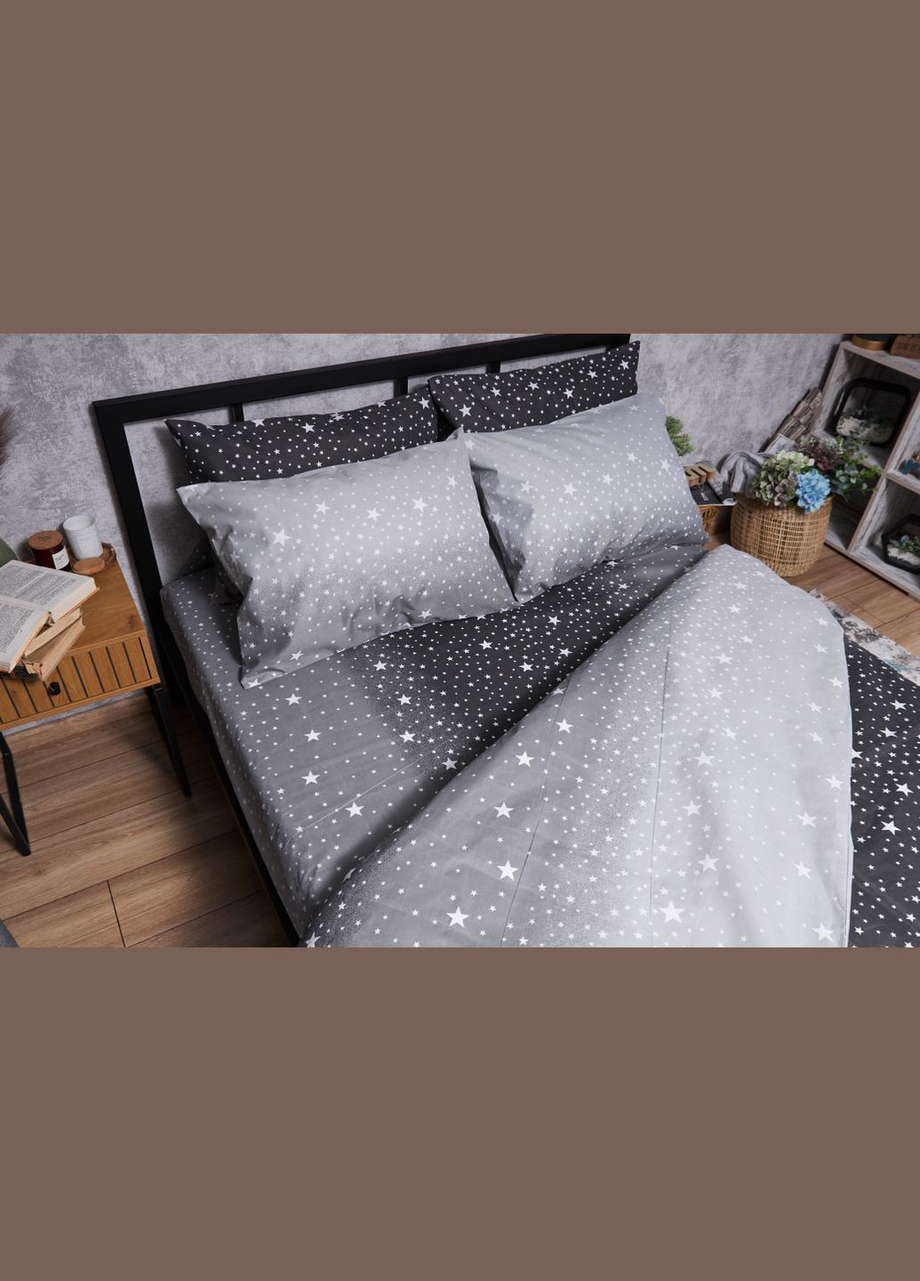 Комплект постельного белья Микросатин Premium «» King Size 220x240 наволочки 2х70х70 (MS-820005112) Moon&Star starry night (293147791)