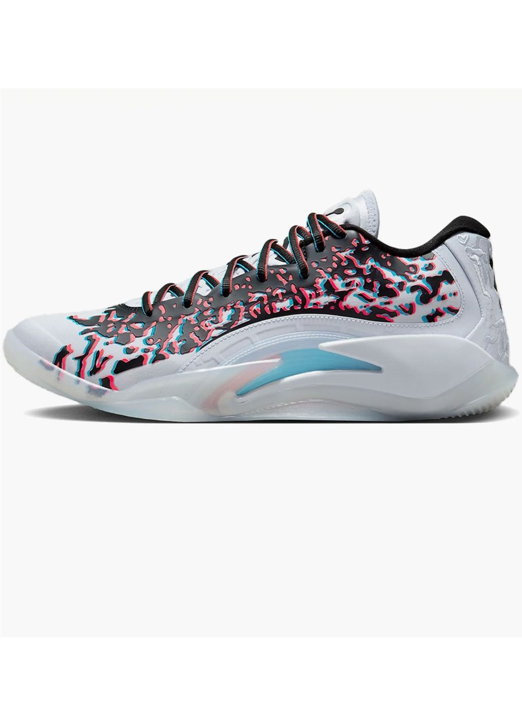 Чорні всесезонні кросівки унісекс zion 3 z-3d basketball shoes white/black Air Jordan