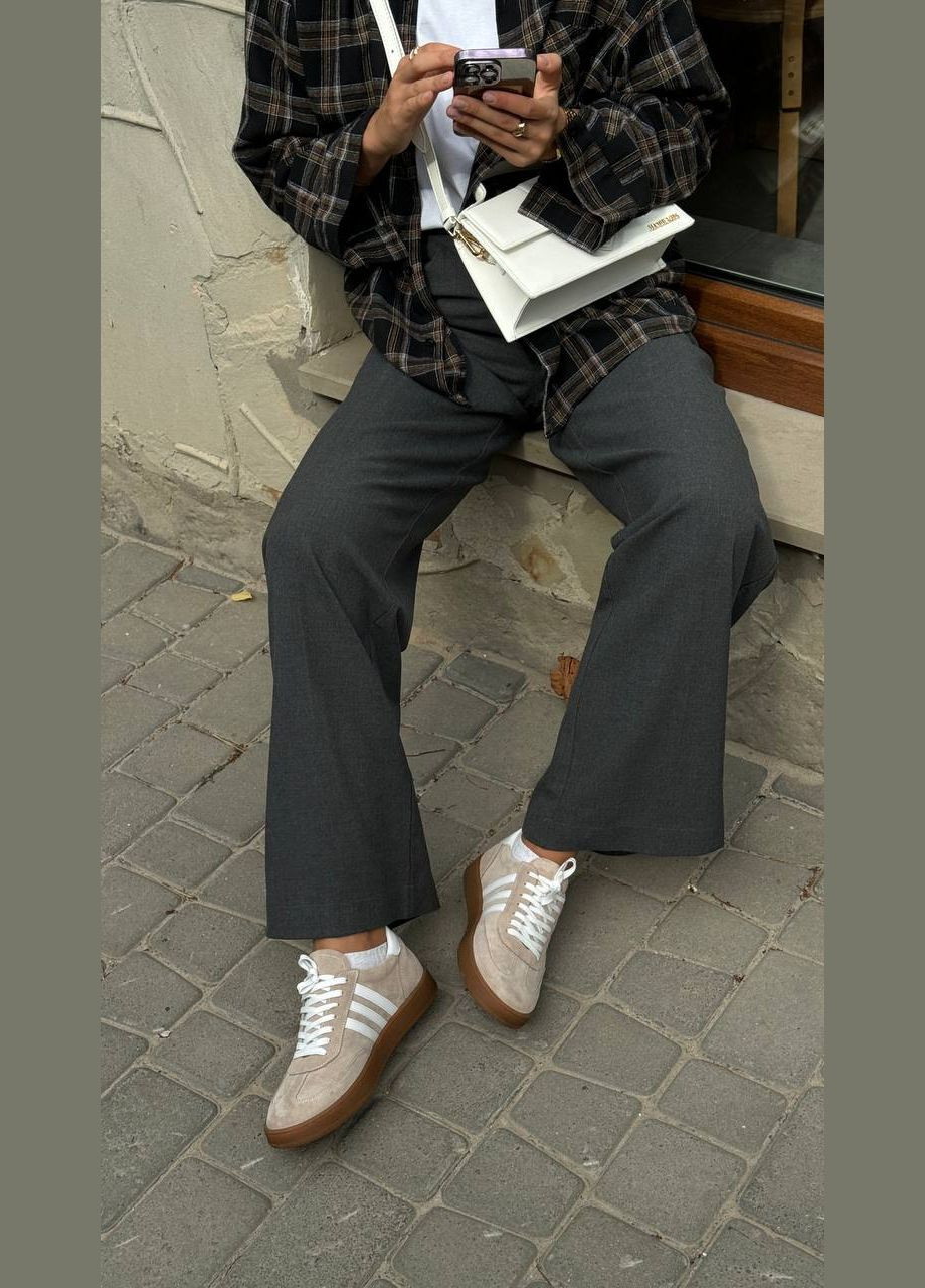 Бежеві жіночі трендові кеди (1948) No Brand