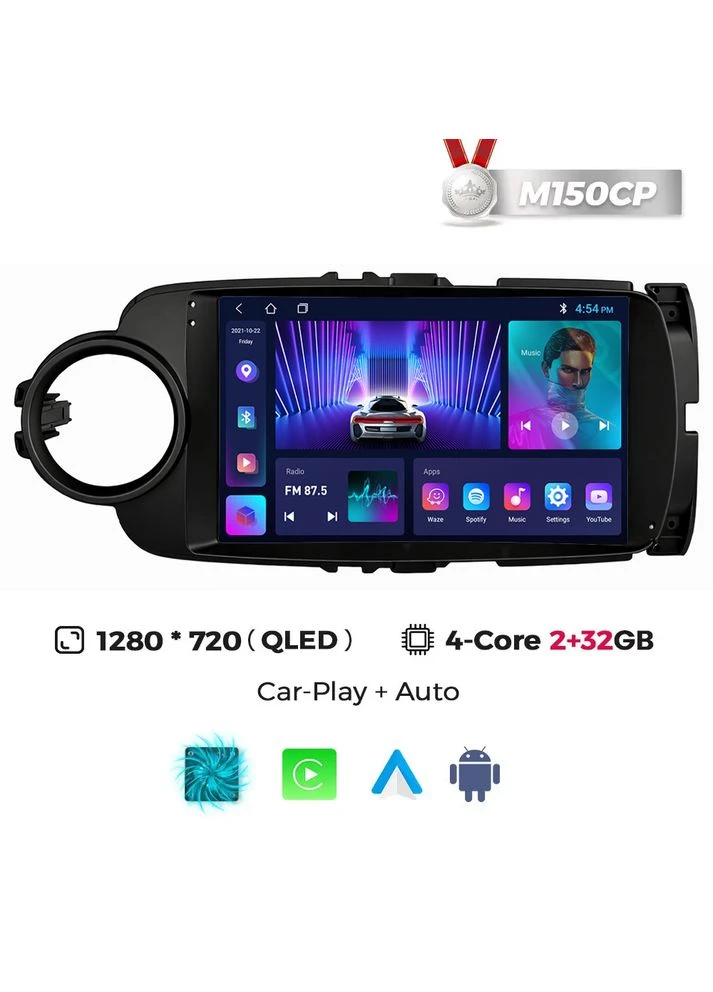 Штатная магнитола M150S Toyota Yaris / Vios (2012-2017) M150S 2Gb+32Gb Black QleD Mekede (352262833)