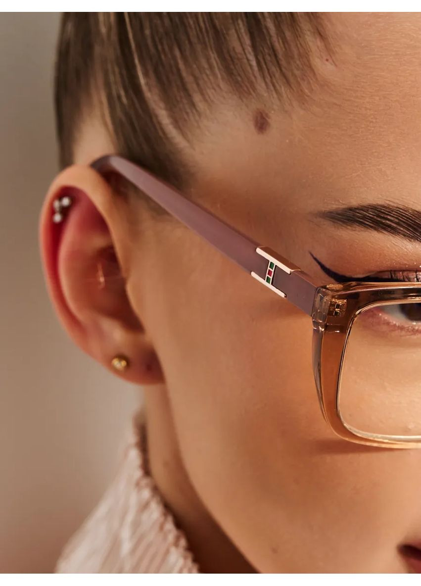 Классические женские очки для коррекции зрения -1.50 белая линза Fabia Monti (369623975)