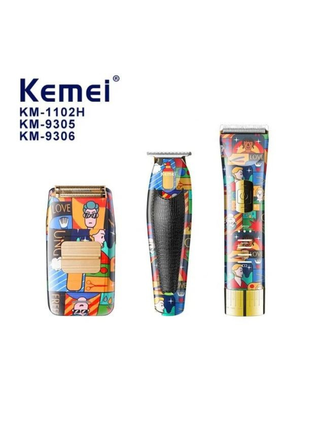 Комбо-набор PRO 2 Professional для ухода машинка для стрижки, триммер и электробритва - Уход за телом Kemei (342369177)