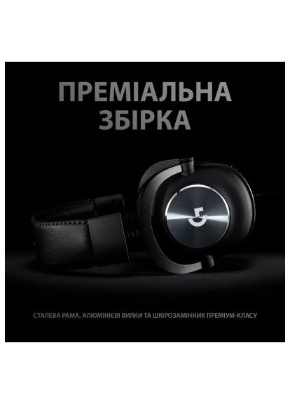 Навушники G PRO X Gaming Headset + Stand USB (991-000358) Logitech G PRO X Gaming Headset + Stand USB Black (388705335)
