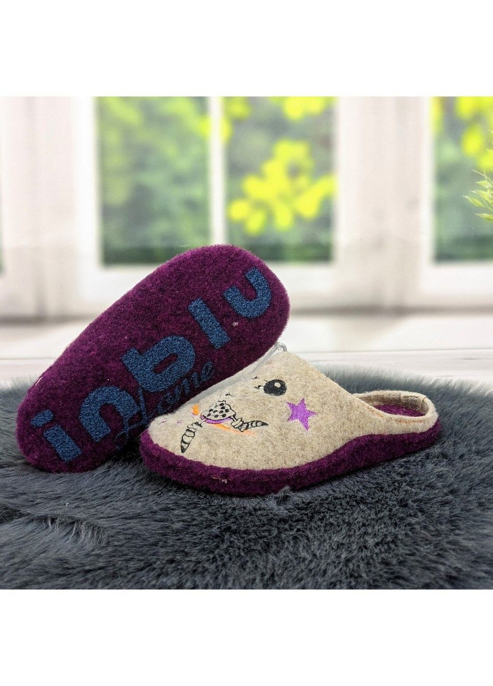 Песочные тапочки детские фетровые для ламината Inblu