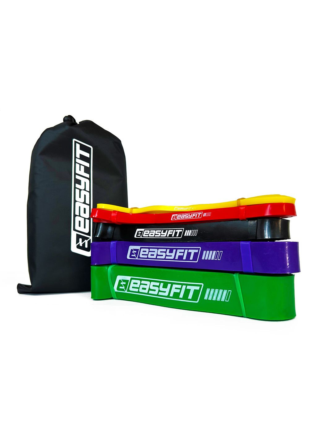 Резиновые петли: набор 1-65 кг (5 шт) EasyFit (340273709)