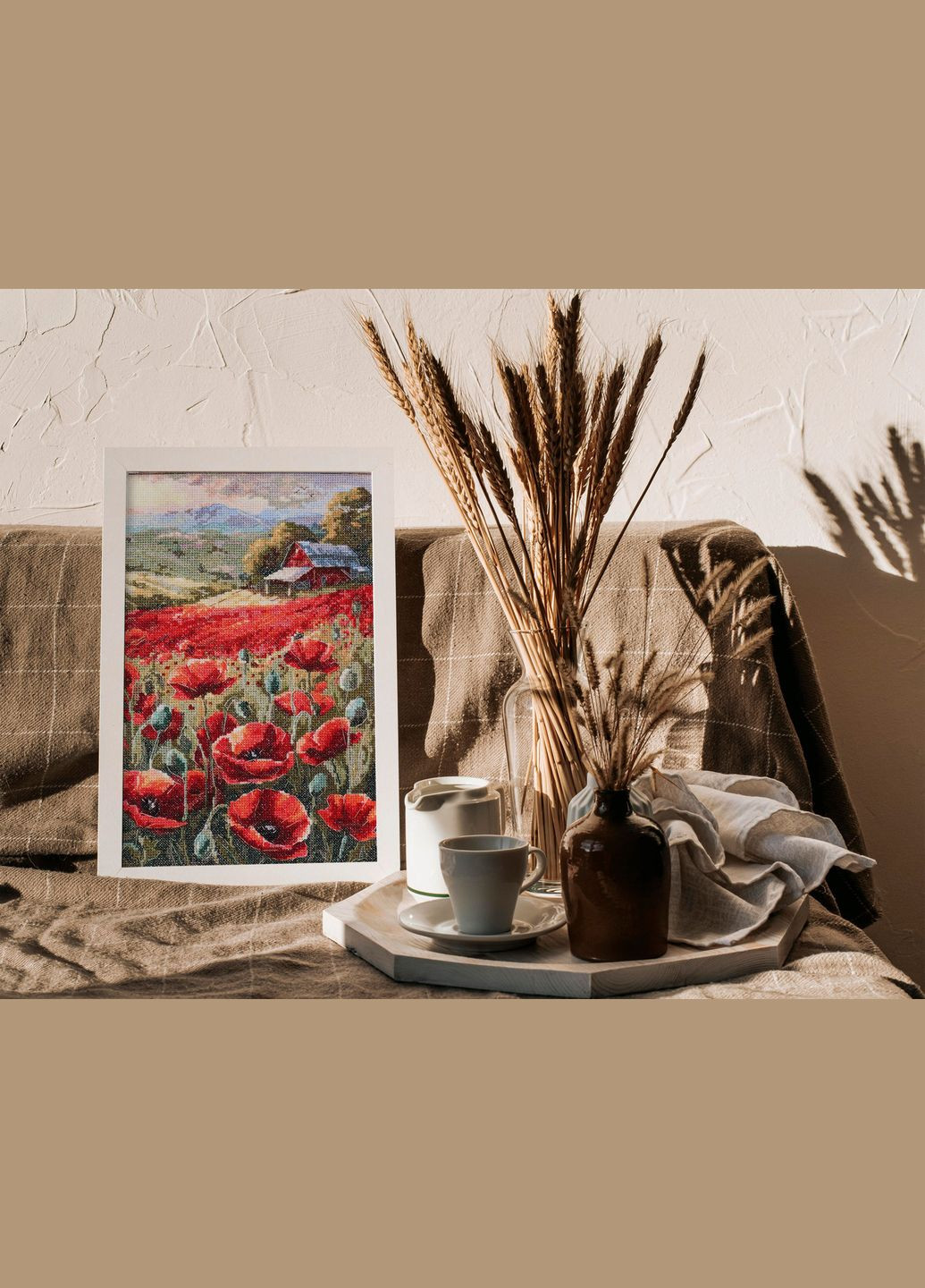 Набор для вышивки крестом Маки на закате Abris Art (339116956)