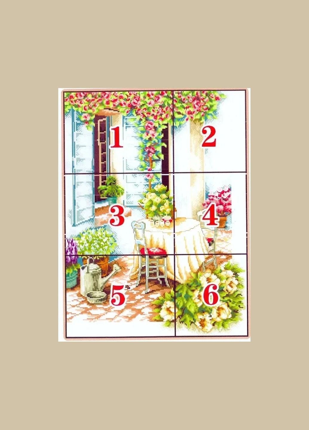 Набір для вишивання за нанесеною на канву схемою "Summer aftenoon 2". AIDA 14CT printed 41*53 см Joy Sunday (313613286)