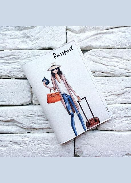 Обкладинка на паспорт Дівчина в капелюсі 007 (299669287)