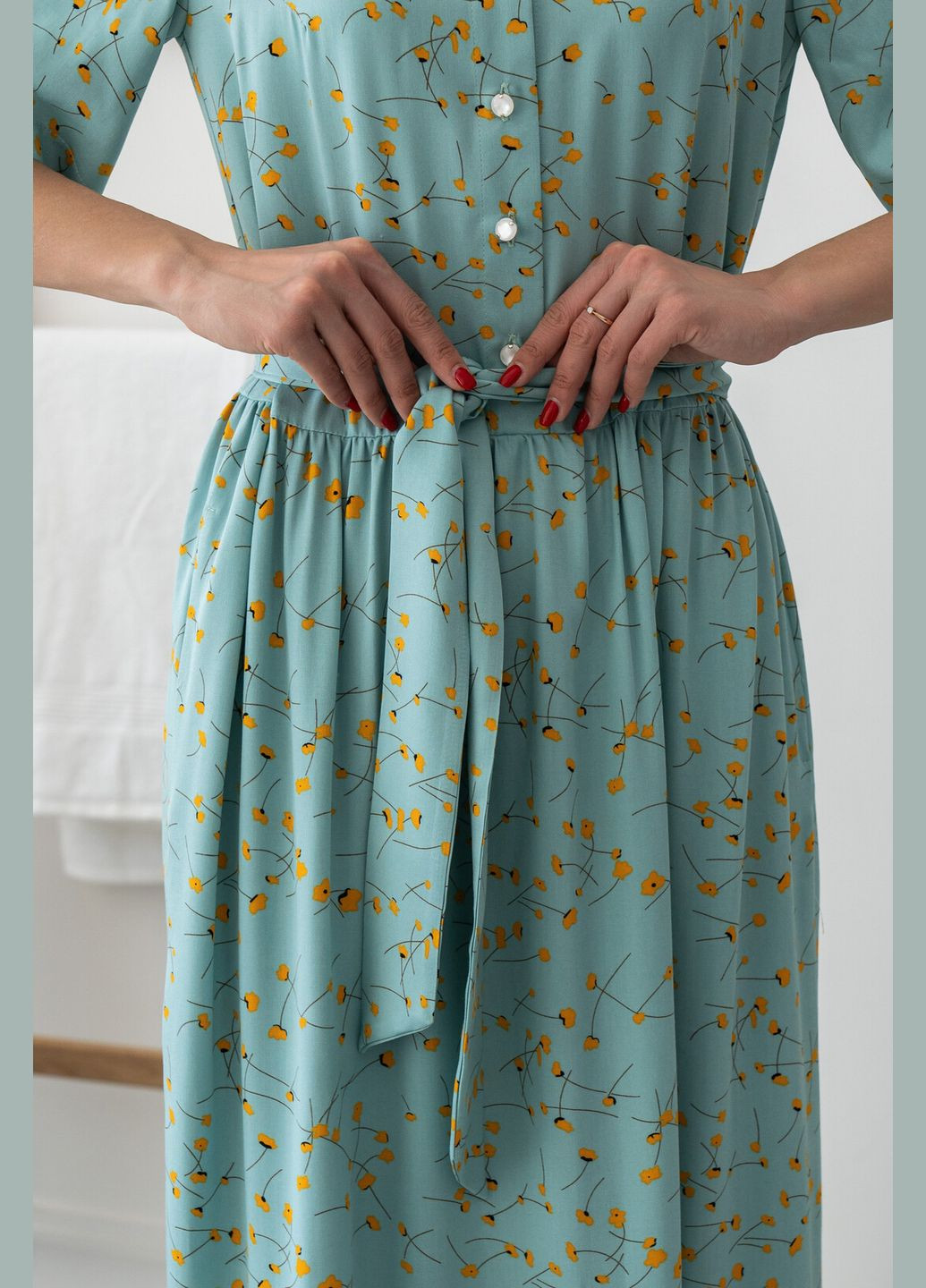 М'ятна святковий, повсякденний, коктейльна, вечірня сукня "флорет-літо" м`ята RiMari