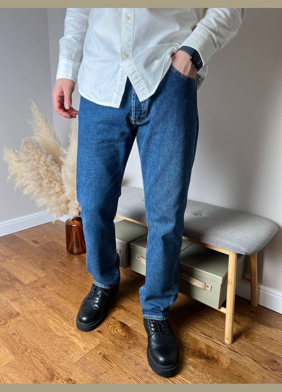 Синие демисезонные прямые брюки Levi's