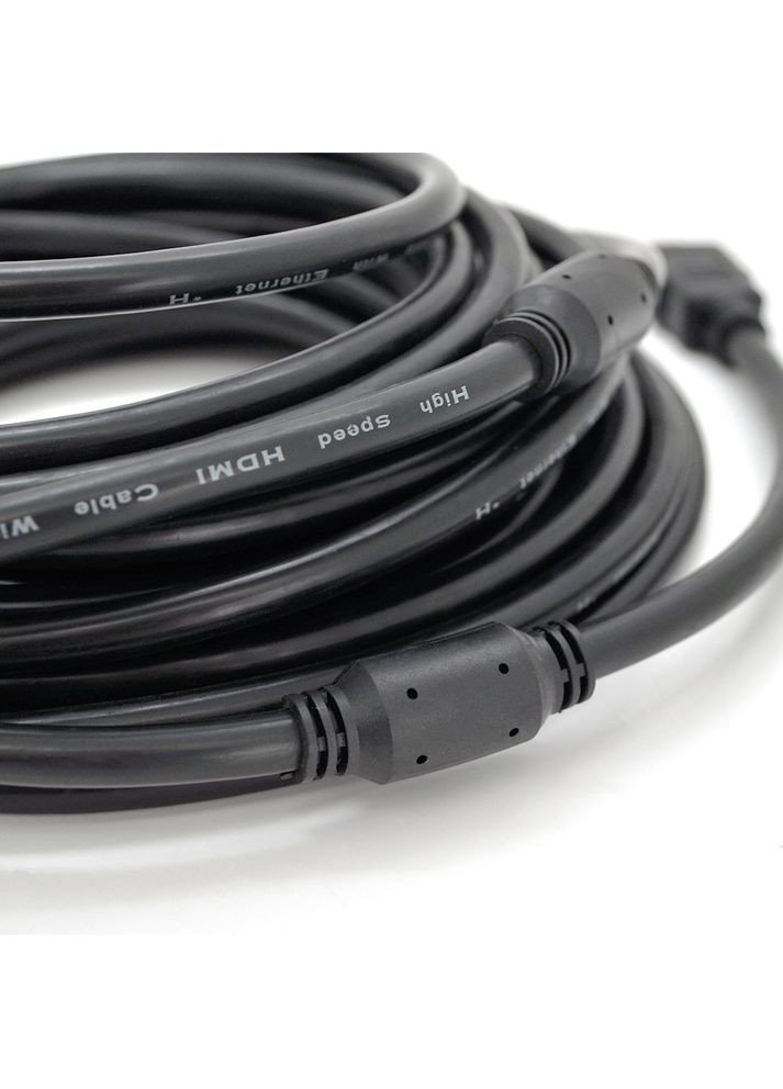 Кабель Premium PL-HD94 HDMI-HDMI Ultra HD 1080P, 20.0m, v1,4, OD-8.0mm, з фільтром, круглий Black, конектор Gold, Box, Q20 Ritar (315144025)