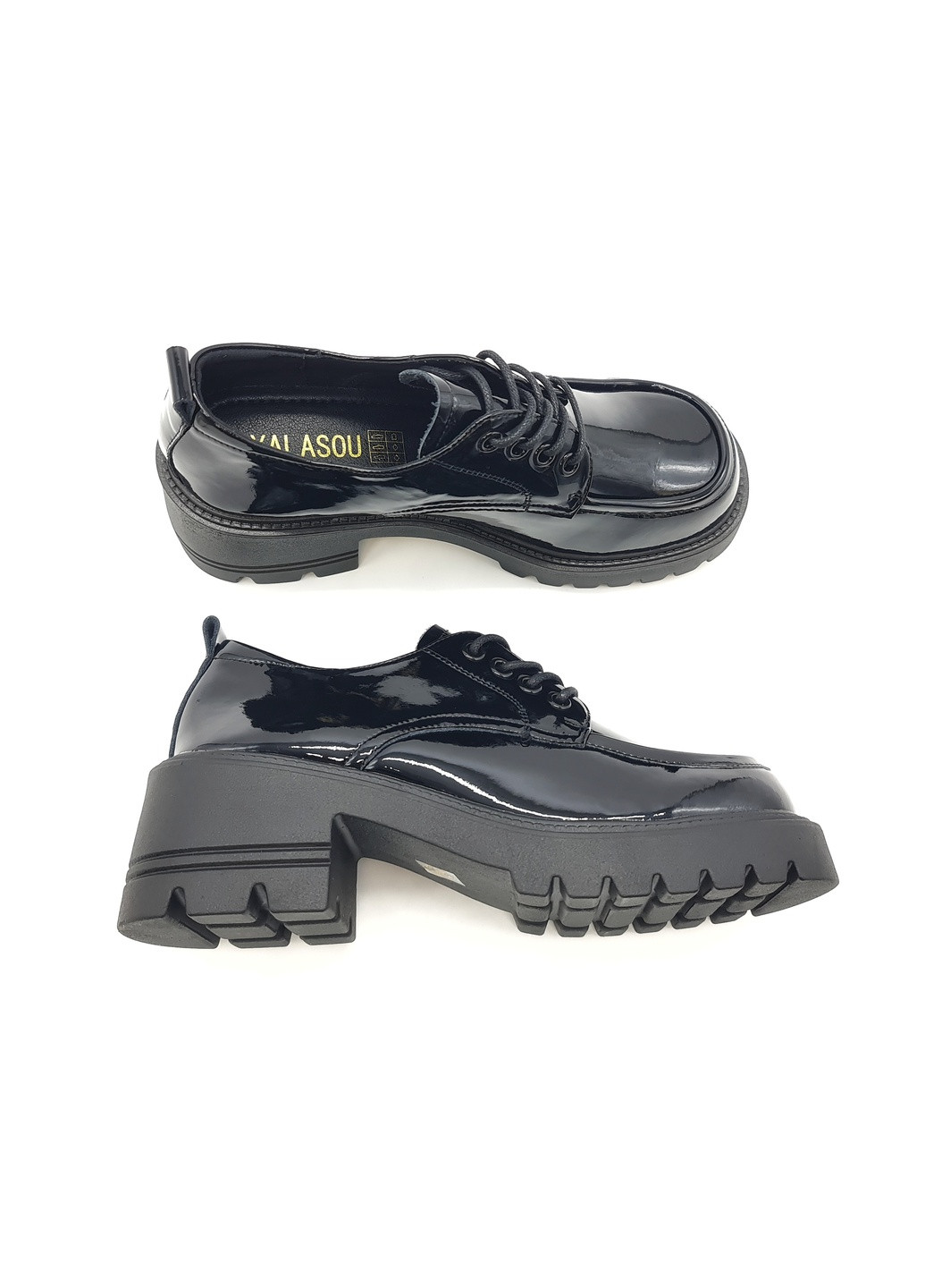 Жіночі туфлі чорні лакована шкіра YA-18-8 24,5 см (р) Yalasou (271675321)