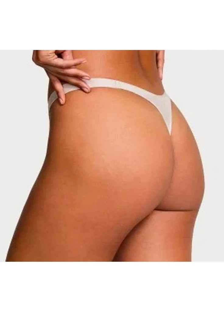 Жіночі трусики камінці зі стразами стрінги Starstruck Shine High-Leg Thong Panty Black Сірі Victoria's Secret (394075592)