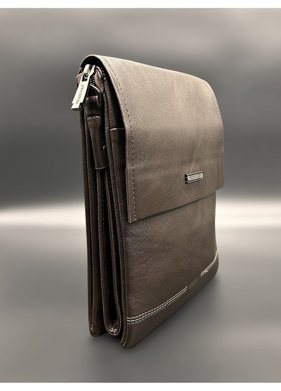 Чоловіча сумка з еко-шкіри Bradford 930-3 чорна 25 x 20 х 4.5 No Brand (371682102)