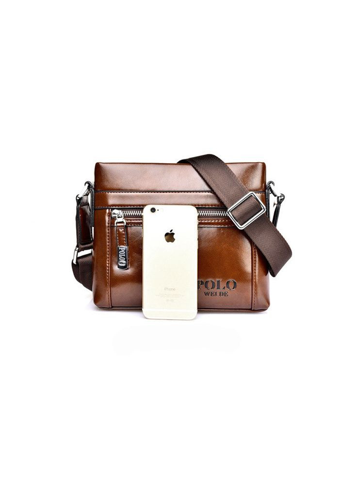 Чоловіча сумка через плече HR Темно-коричневий Polo (297707790)