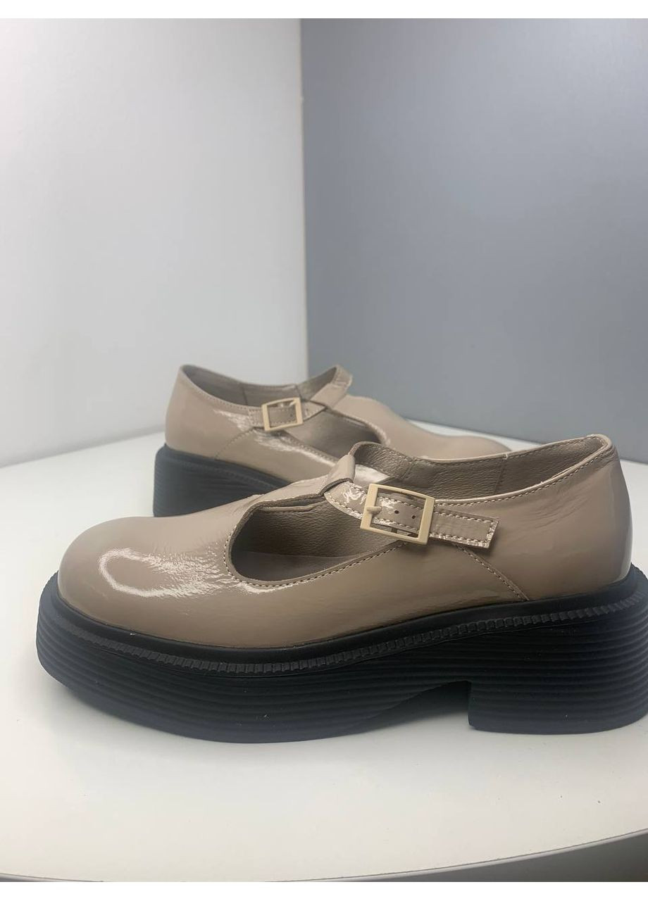 Україна Шкіряні лофери лофери бежевий з натуральна шкіра, україна — (353492324)