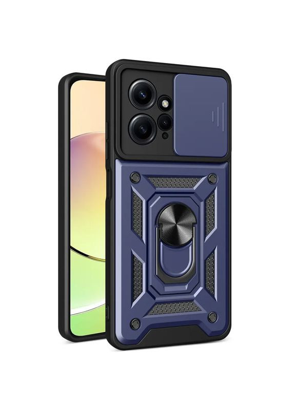 Чохол для Xiaomi redmi Note 12 4g протиударний бампер зі шторкою для камери на сяомі редмі нот 12 (чорний) No Brand (297529034)