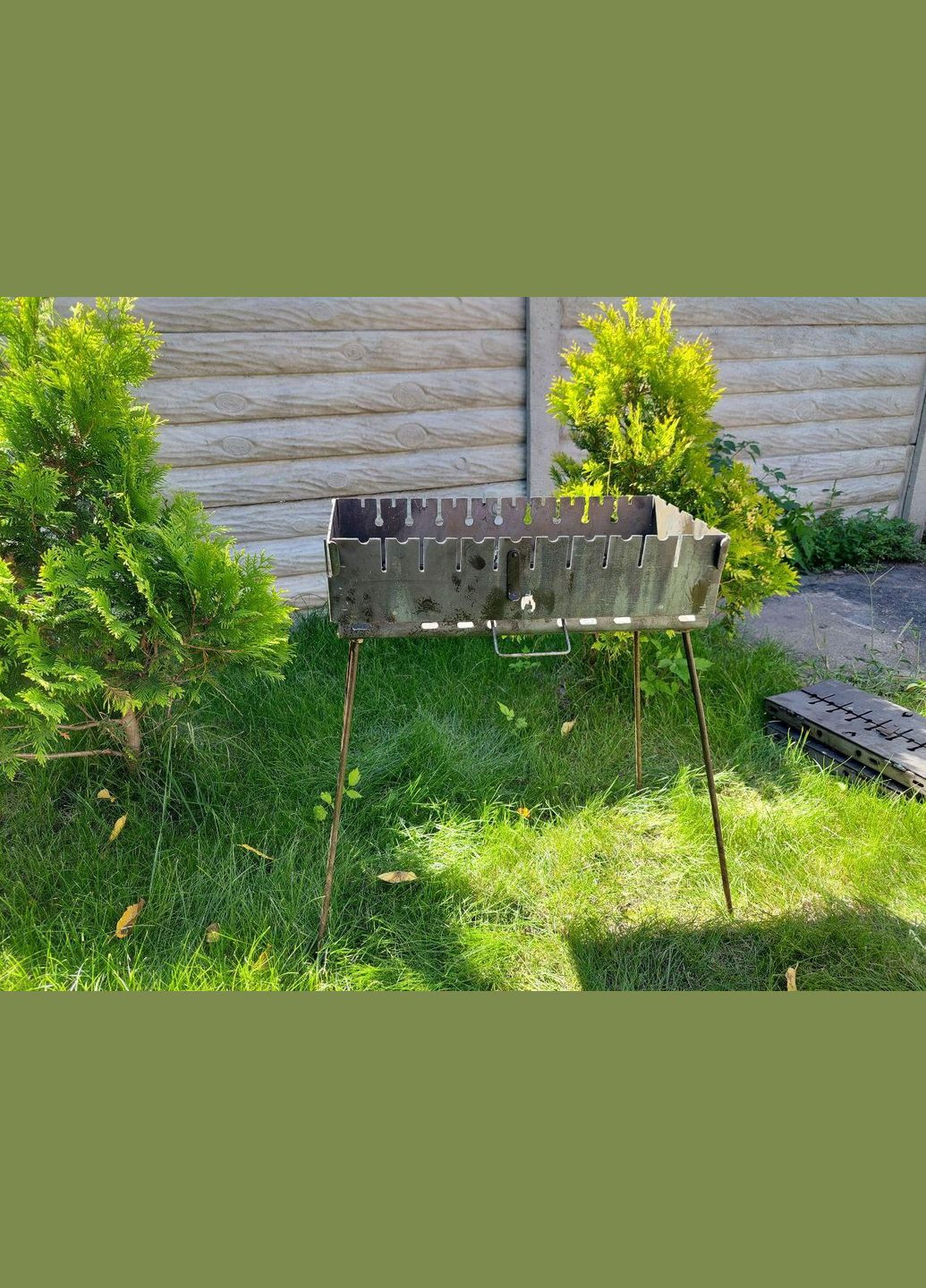 Мангал валіза на 10 шампурів товщина 3 мм. No Brand (327419717)