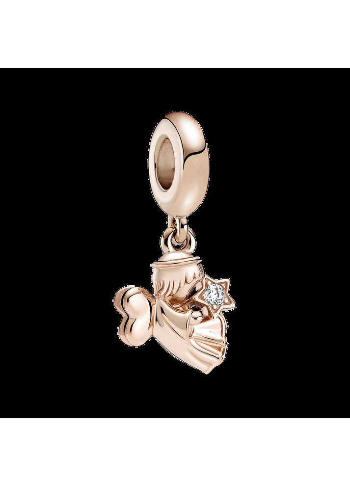 Серебряный шарм Пандора "Ангел с крыльями-сердечками" 789650C01 Kabluchka (355344782)