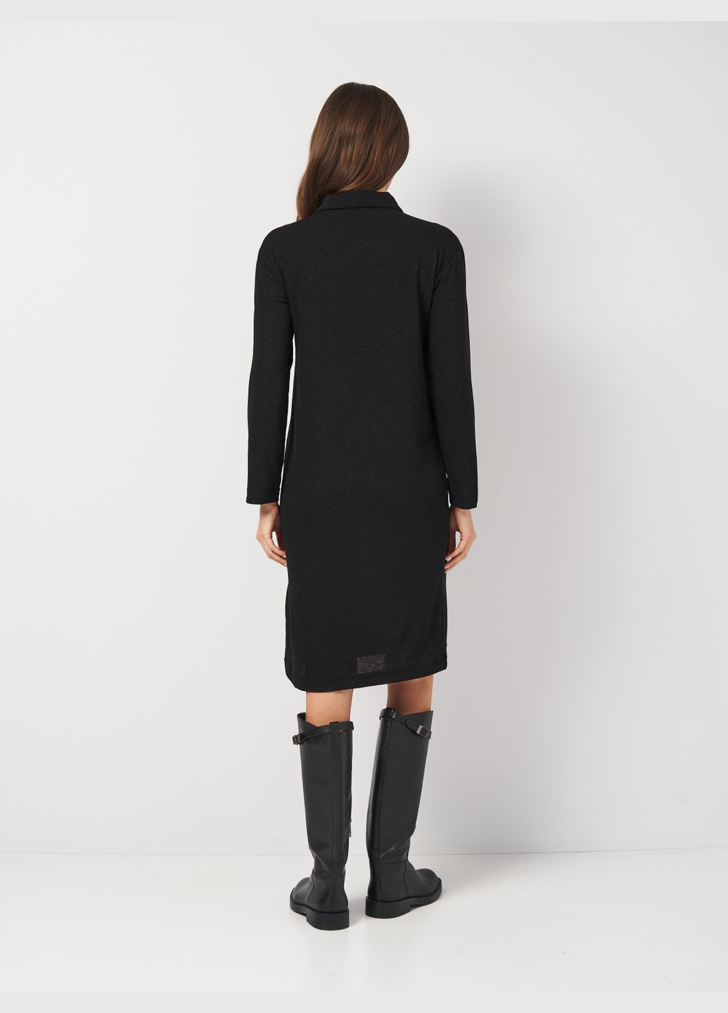 Чорна кежуал сукня-поло Monki однотонна