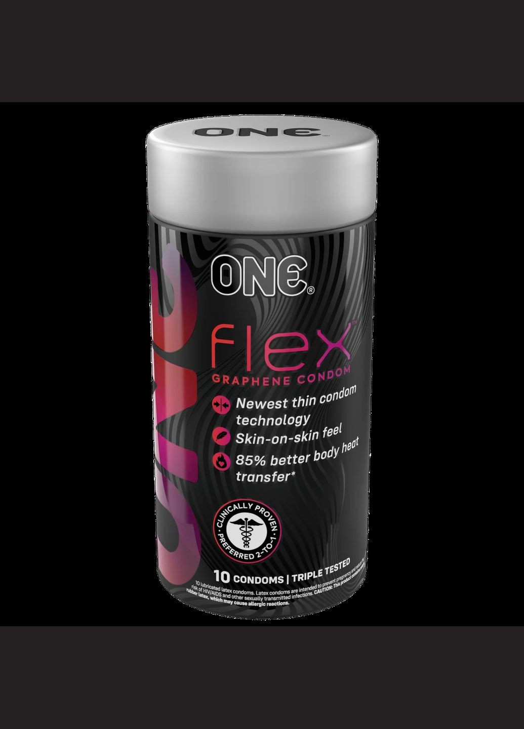 Презервативи Flex Graphene 10 шт - Надтонкі, гнучкі, міцні One (316090438)