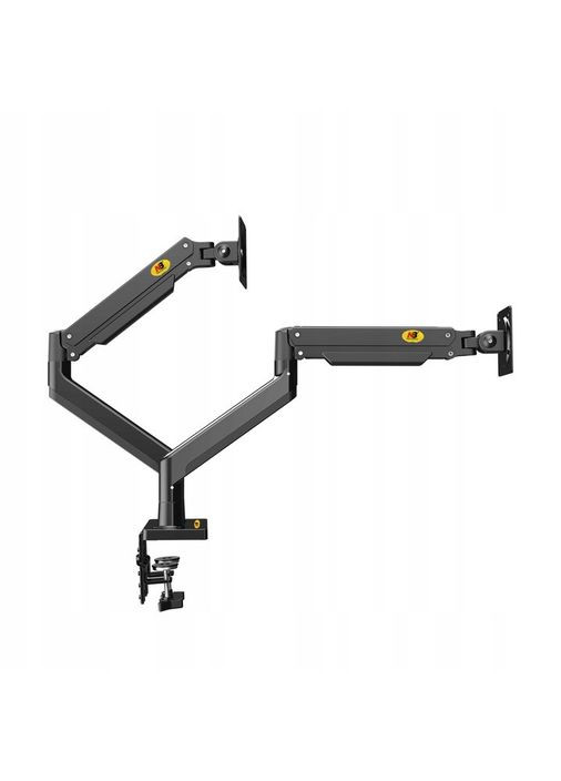 Кронштейн для двох моніторів NB G32 22" — 32" Чорний настільний із функцією PIVOT North Bayou (370142021)