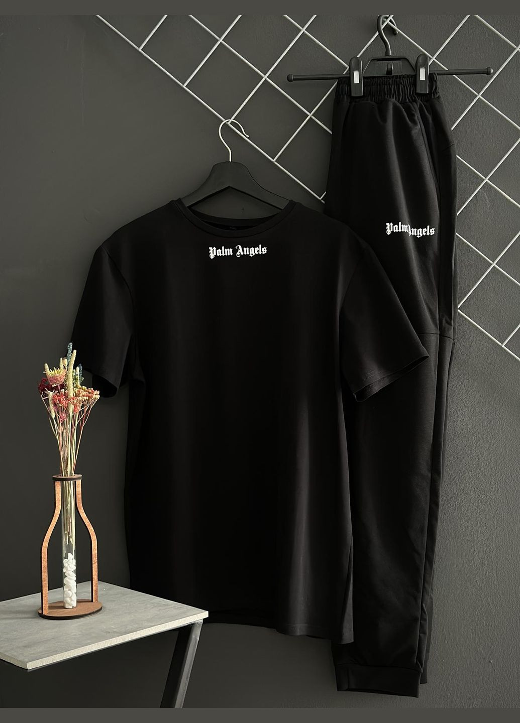 Штани чорні+ футболка чорна (весна/літо/осінь) No Brand (316944589)